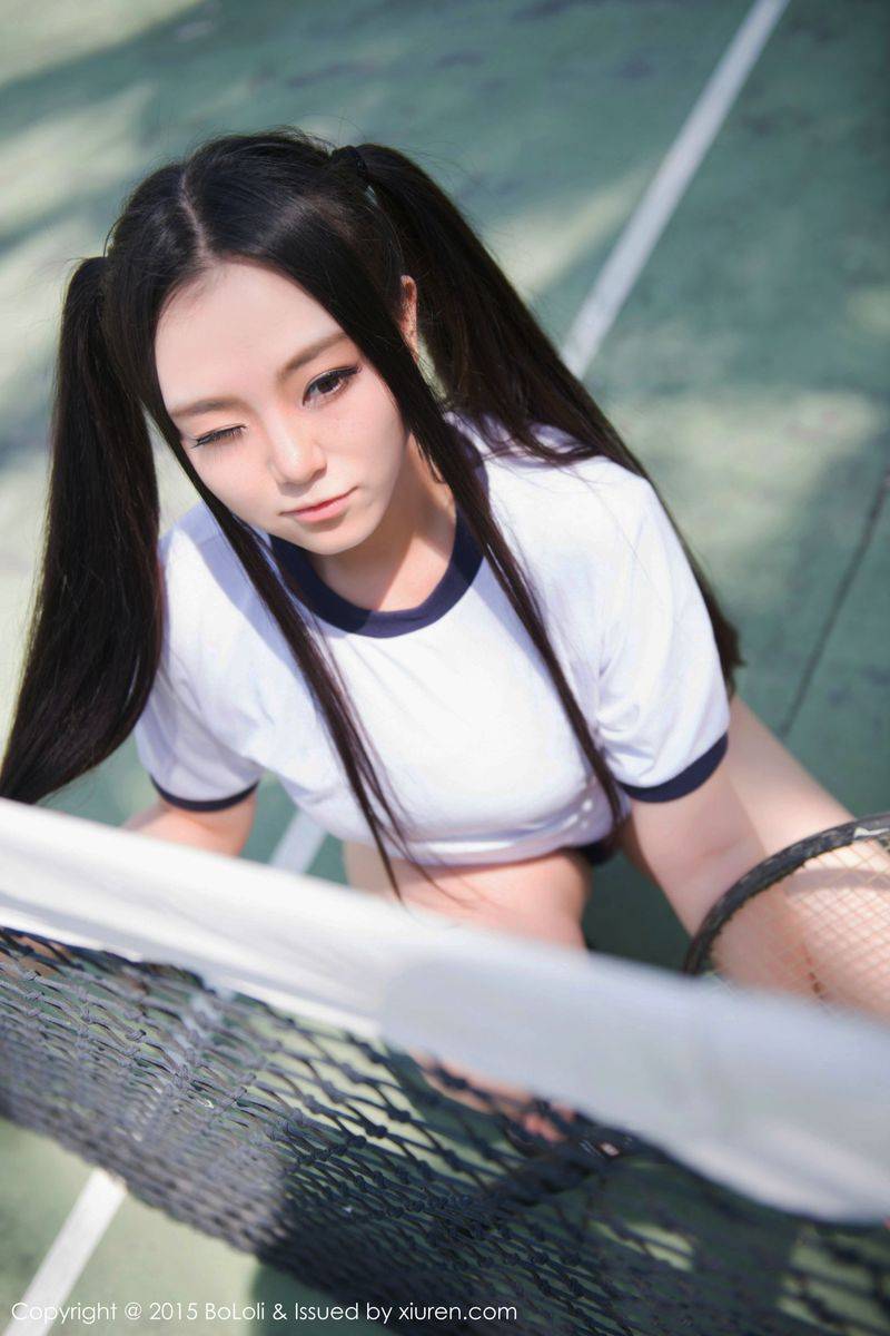 波萝社美女模特许文婷Regina运动双马尾比基尼诱惑三亚旅拍-31