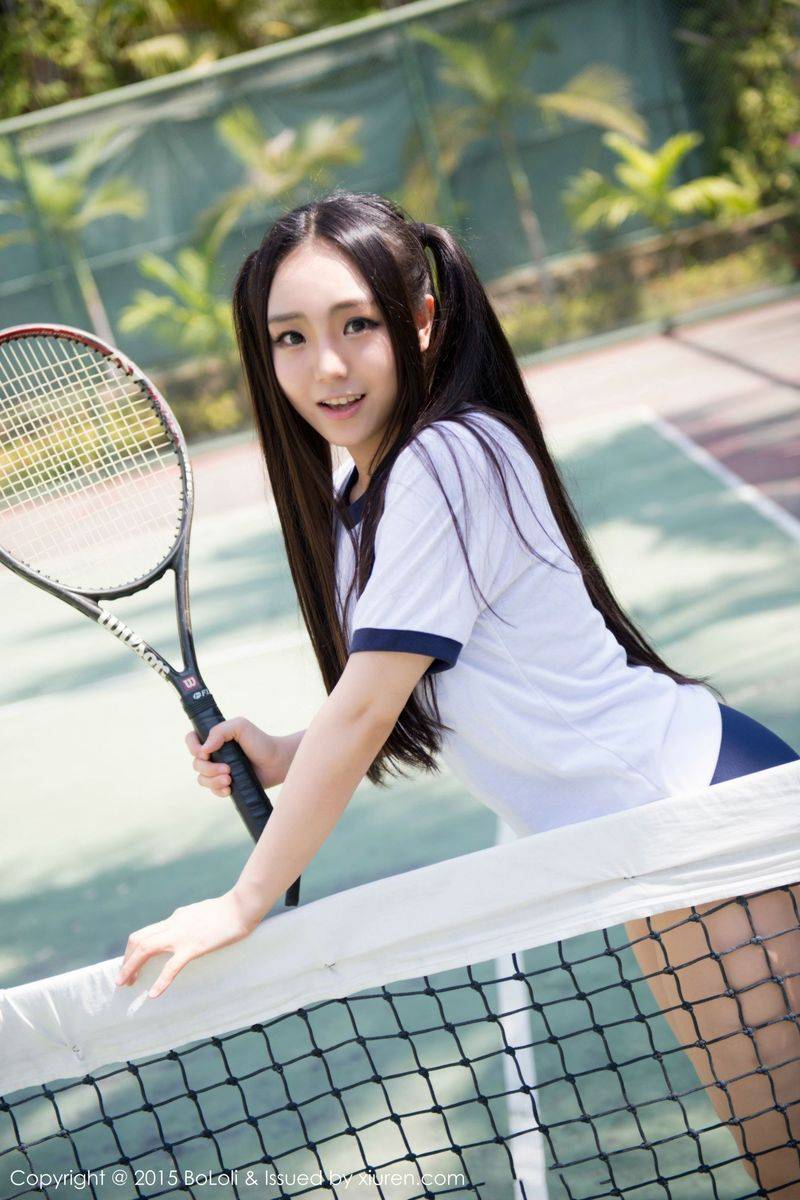 波萝社美女模特许文婷Regina运动双马尾比基尼诱惑三亚旅拍-37