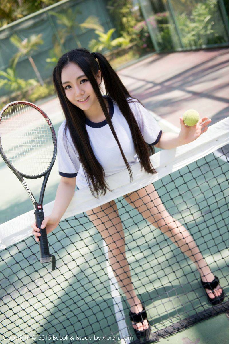 波萝社美女模特许文婷Regina运动双马尾比基尼诱惑三亚旅拍-36