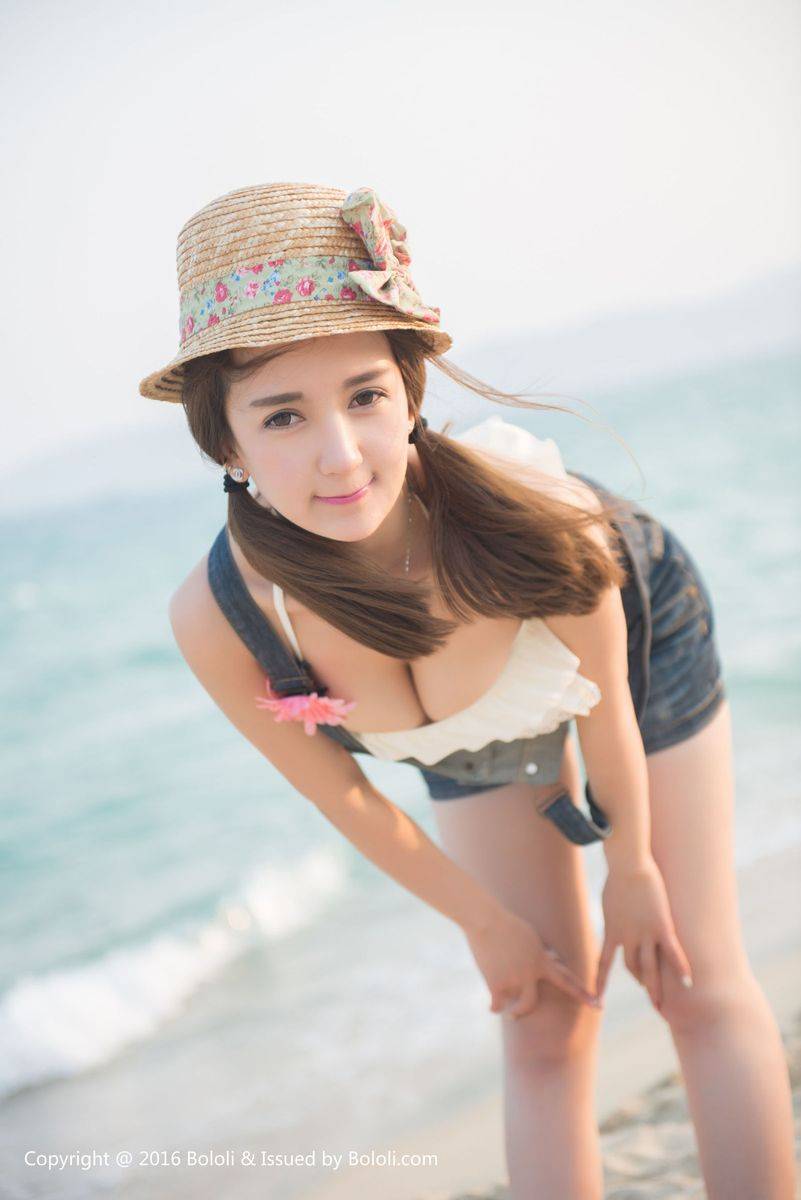 波萝社性感美女Monkey小潘鼠牛仔热裤内衣诱惑欲望美图-31