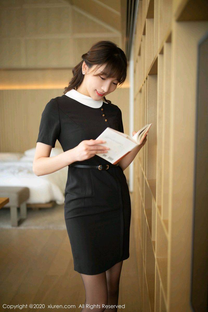 秀人网美女模特陆萱萱连衣裙黑丝主题乌镇+太湖性感旅拍-68