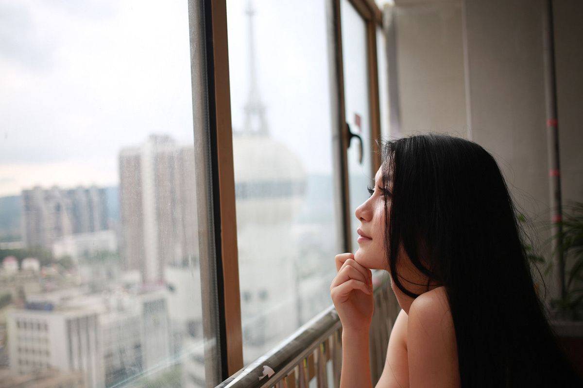 美媛馆人气模特李七喜绝佳身材绿色比基尼性感私房写真-22