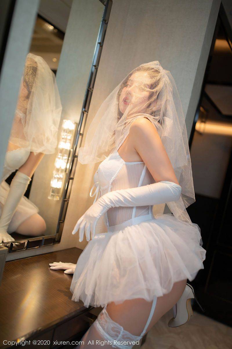 秀人网性感模特就是阿朱啊丝袜美腿情趣婚纱主题乌镇旅拍-5