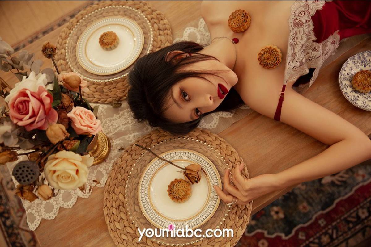 YOUMEI尤美美女模特安妮斯朵拉情趣吊裙美体盛宴性感写真-22