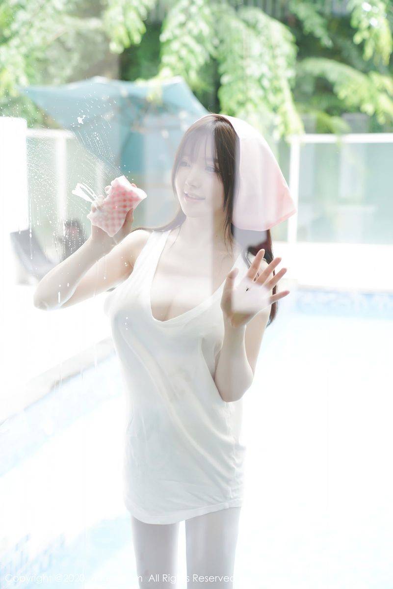 秀人网美女模特糯美子Mini家政女仆童颜巨乳内衣主题写真-62