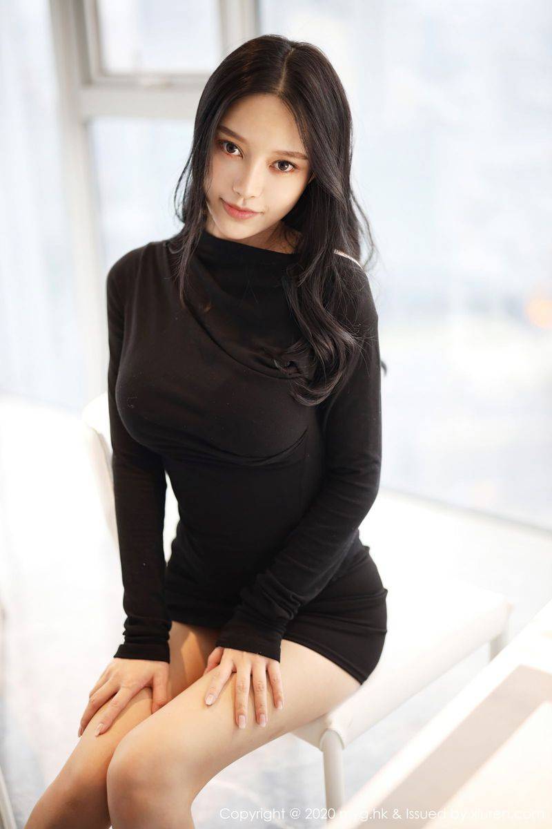 美媛馆性感女神唐琪儿蕾丝内衣与典雅礼裙丝袜美腿套图-29