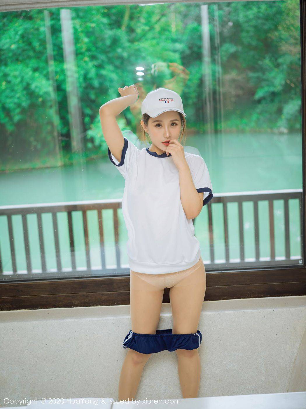 秀人网美女模特徐安安棒球女郎运动服饰性感系列杭州旅拍-31
