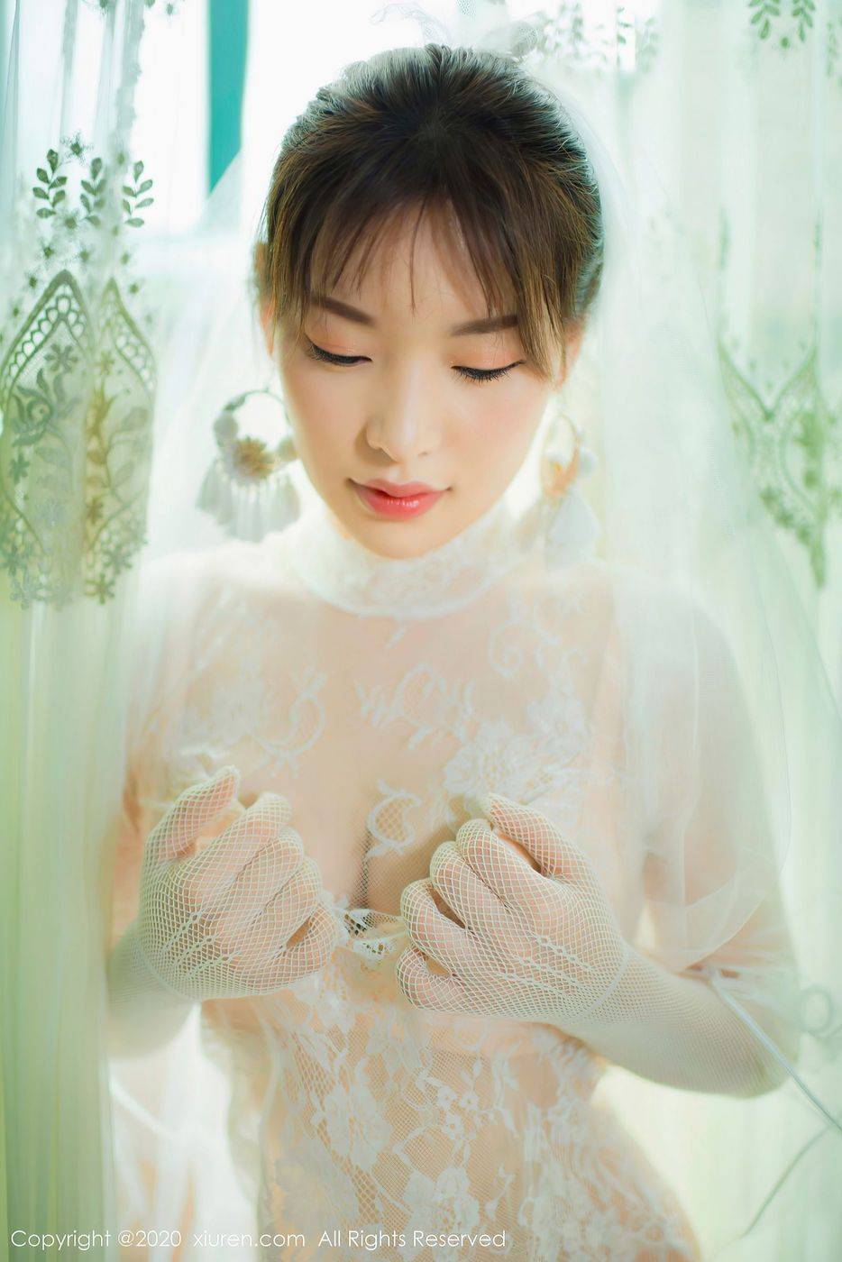 秀人网美女模特小宣fancy洞房花烛夜情趣主题大尺度性感写真-5