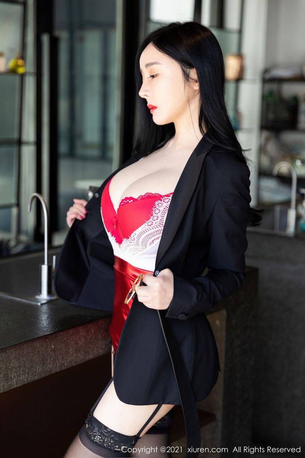 秀人网美女模特允薾元宵节租个女友回家剧情娇媚动人写真-15