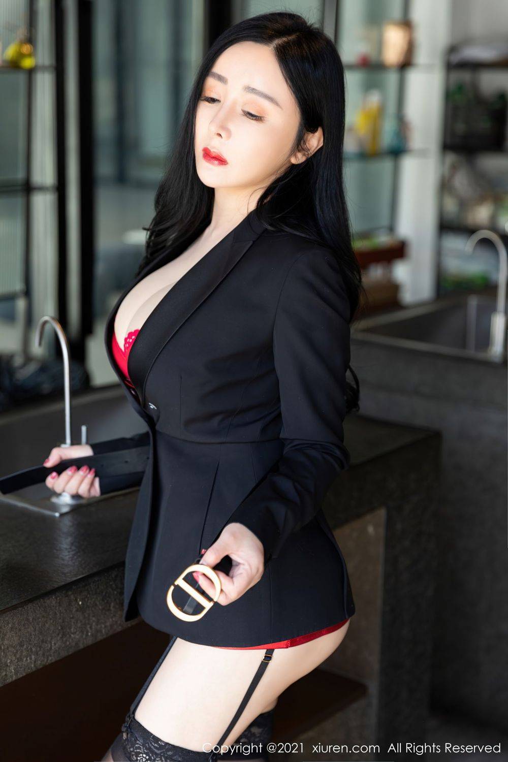 秀人网美女模特允薾元宵节租个女友回家剧情娇媚动人写真-14