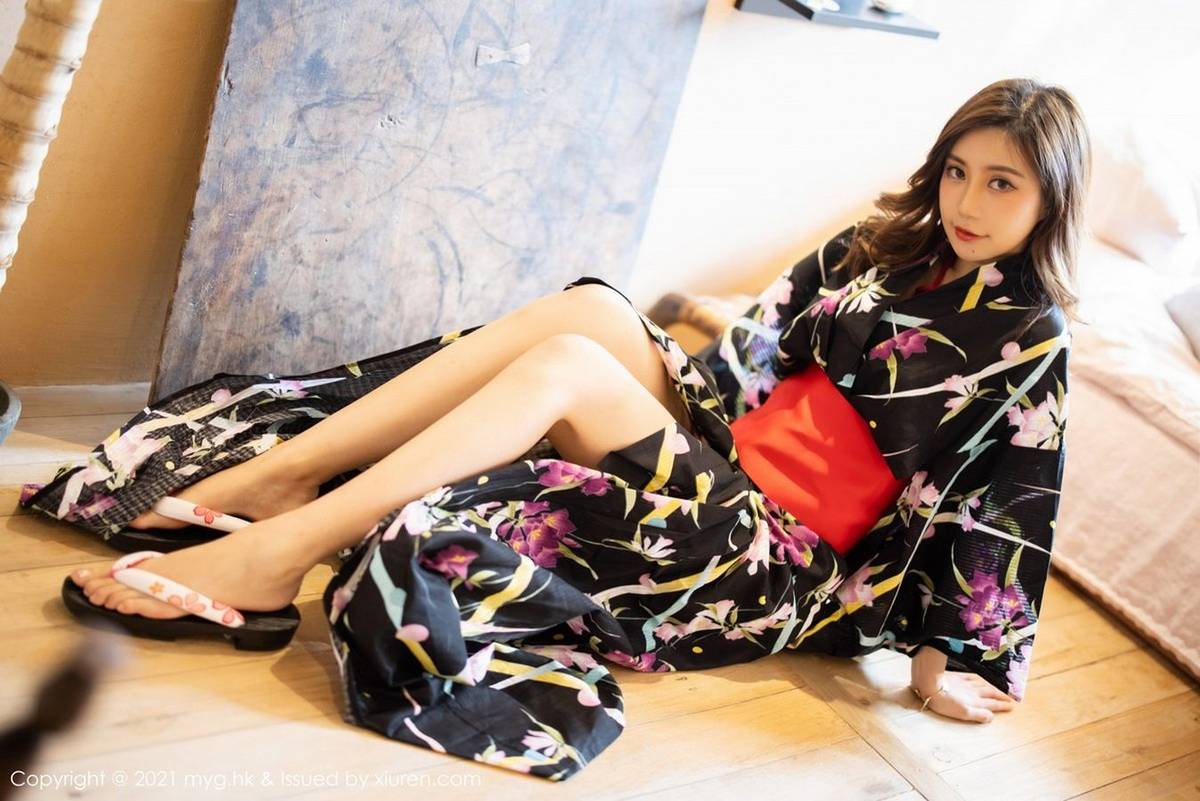 美媛馆性感女神绮里嘉Carina一身和服红绳缠绕长三角旅拍-21