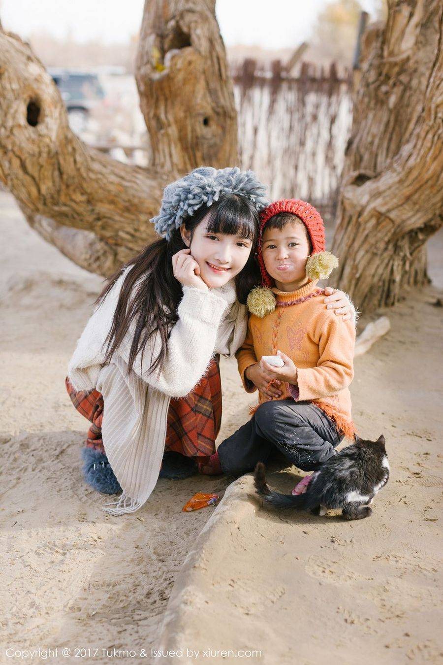 Tukmo兔几盟美女主播之应西北沙漠边小清新系列首套写真-11