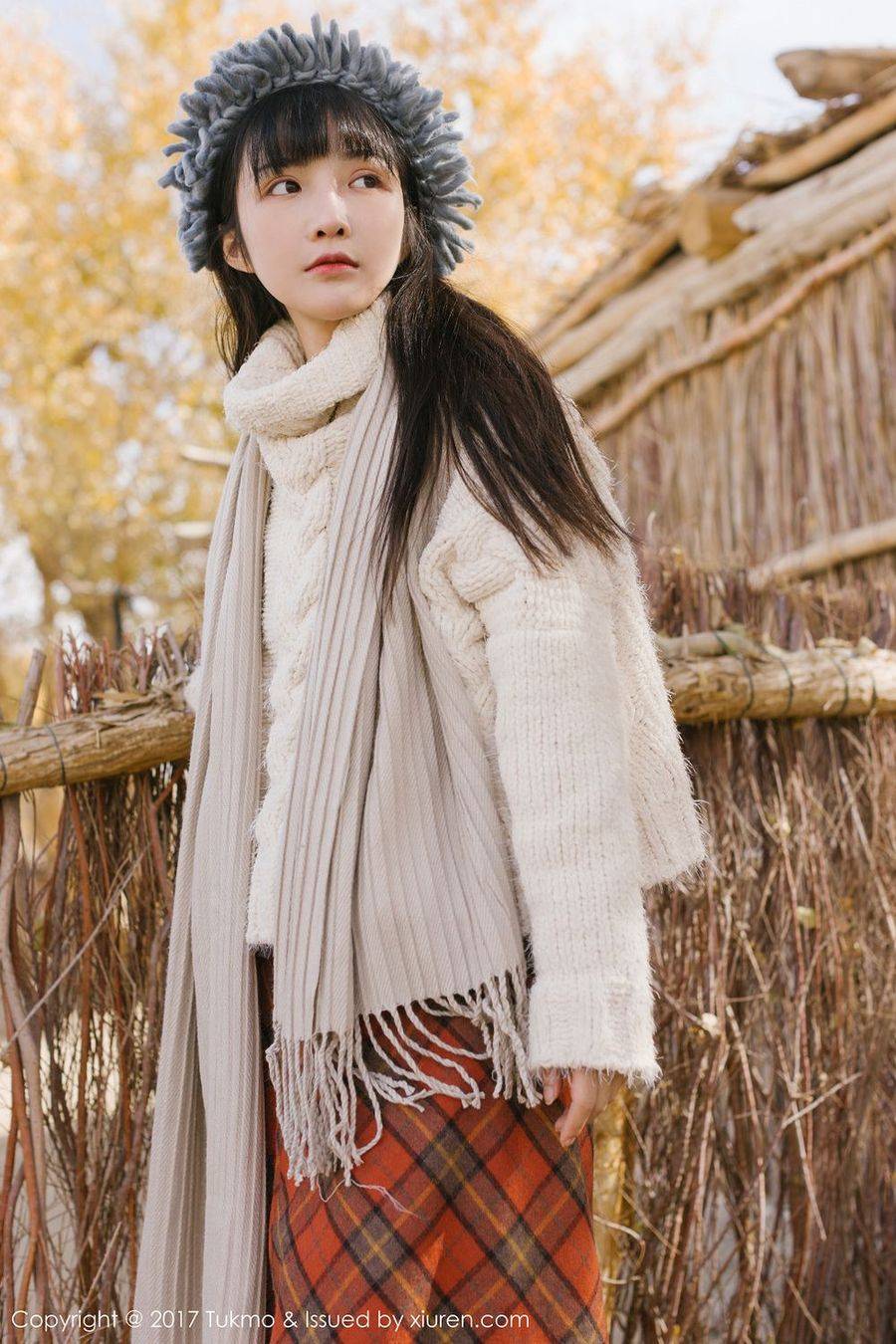 Tukmo兔几盟美女主播之应西北沙漠边小清新系列首套写真-40