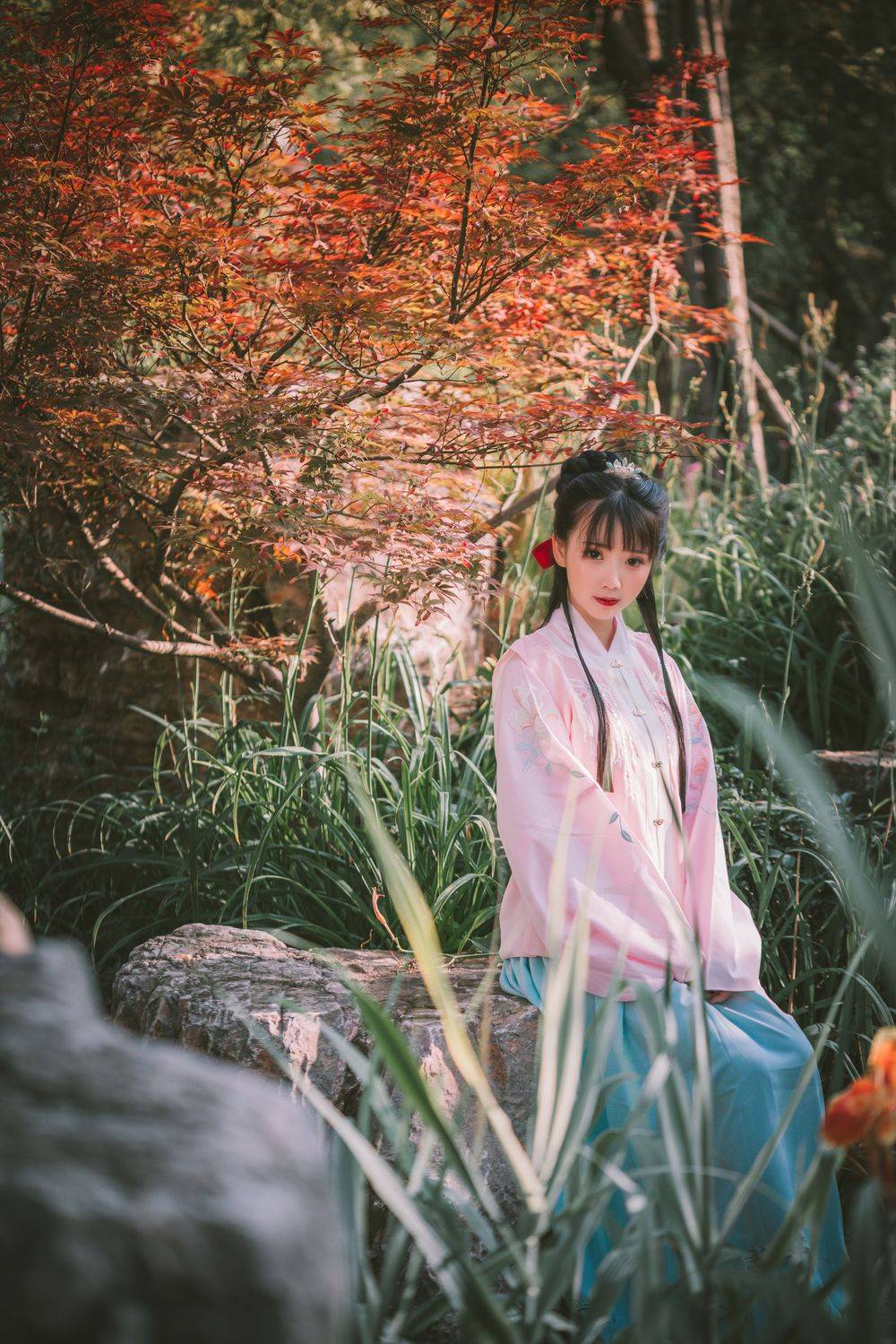 网络红人面饼仙儿明治汉服装扮大家闺秀邻家系列写真