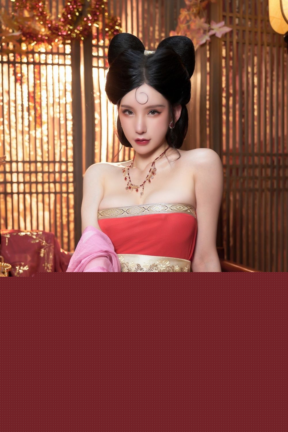 秀人网性感女神周于希Sally古装服饰饰演妲己主题三亚旅拍-26