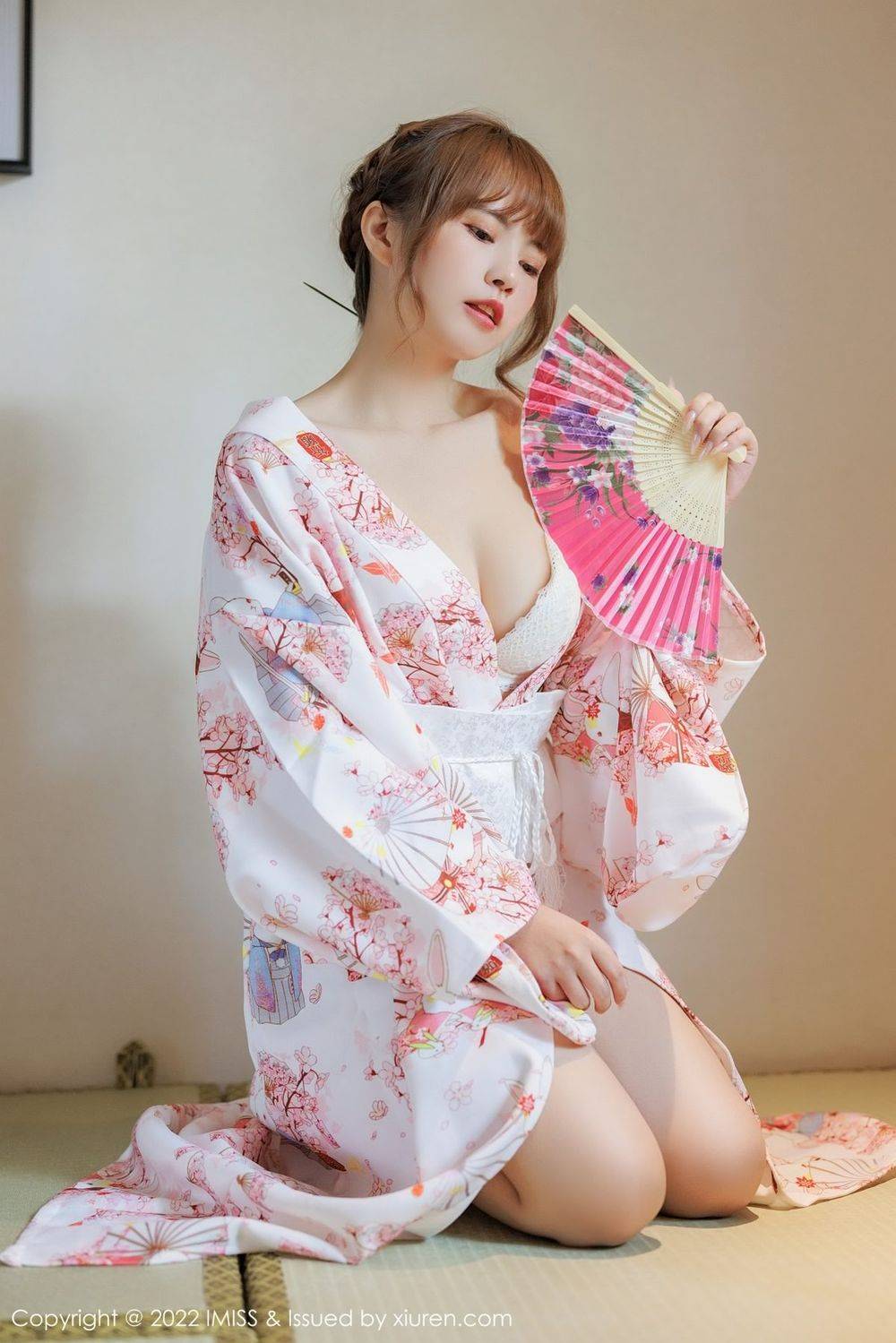 爱蜜社新人模特张思允Nice清新和服赏心悦目云南心愿旅拍-15