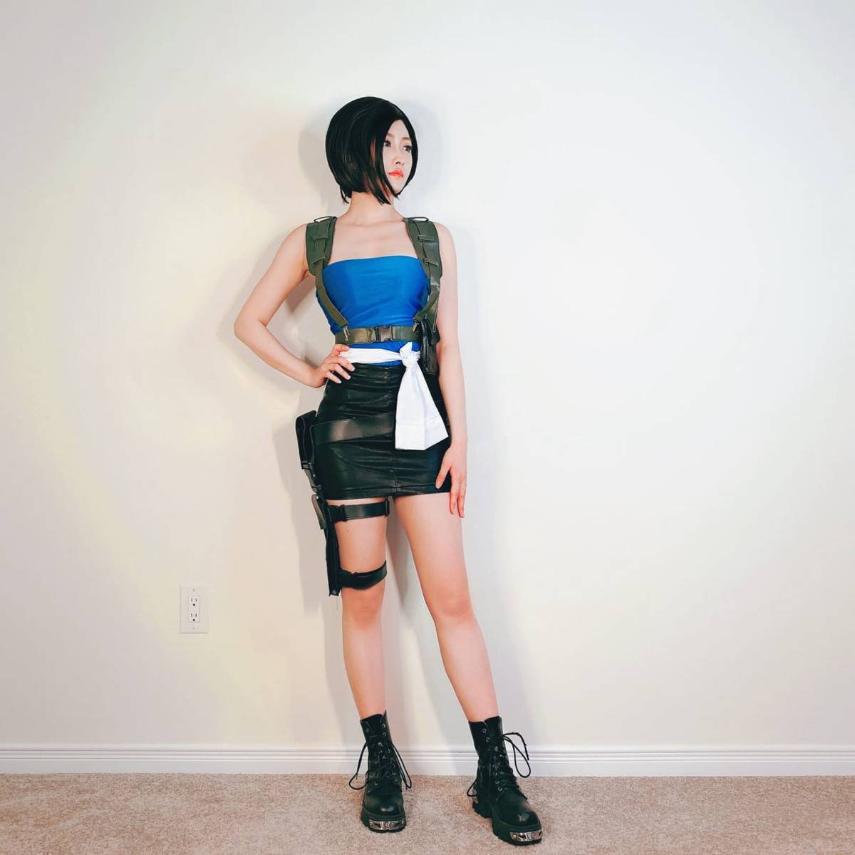 网络美女MisswarmJ扮演生化危机吉尔·瓦伦蒂安美图-28