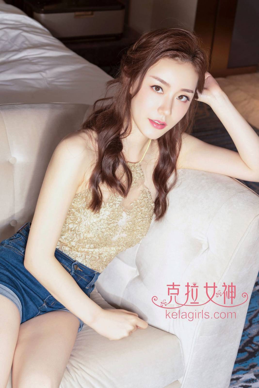 Kelagirls克拉女神江琴牛仔热裤金枝玉叶主题性感写真