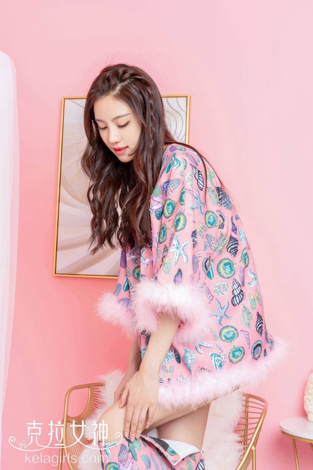 Kelagirls克拉女神静宜白色内衣逞娇呈美居家主题性感写真-15