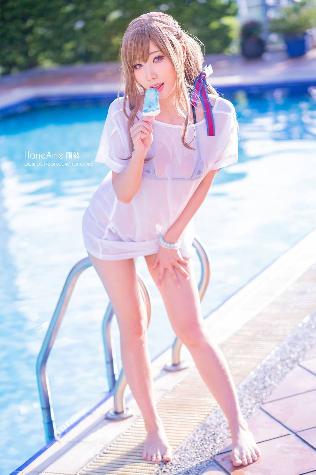 网络美女雨波HaneAme多套服饰妈妈二连击主题清凉写真-36