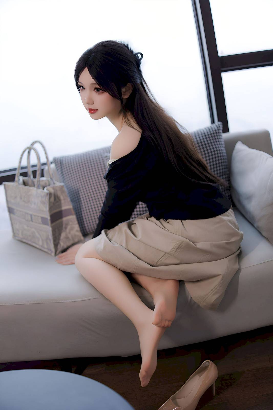 动漫博主雪晴Astra丝足美腿职场大姐姐主题写真-3