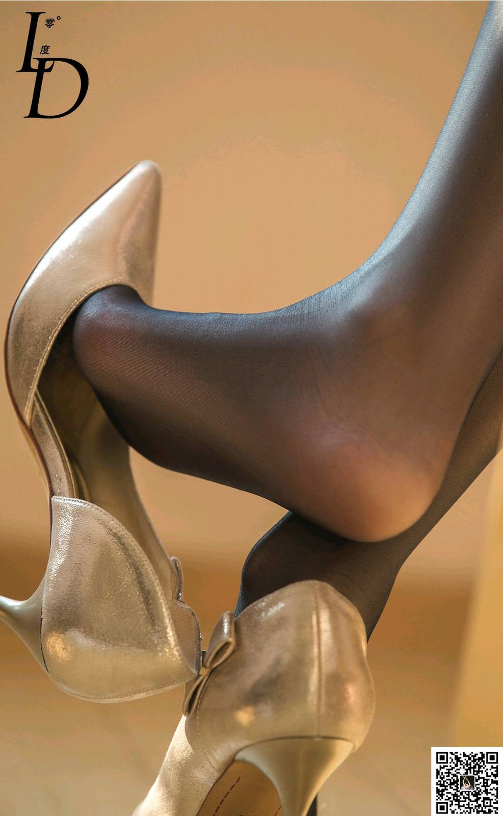 LD零度模特紫薇白色衬衫牛仔短裙日常穿搭写真-22